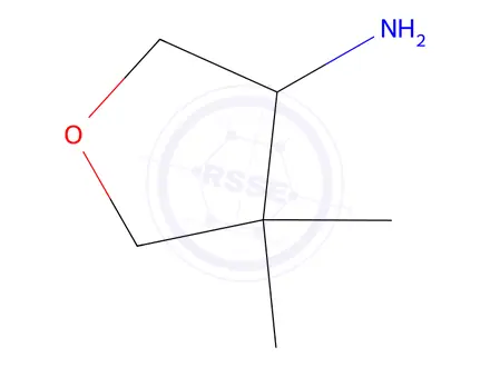 Chemical structure of 4,4-dimethyloxolan-3-amine