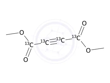 Chemical structure of Dimethyl butynedioate-¹³C₄