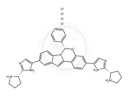 Chemical structure of Elbasvir Impurity 1 tetrahydrochloride