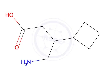Chemical structure of 4-Amino-3-cyclobutylbutanoic acid
