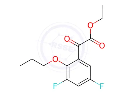 Chemical structure of Ethyl 3,5-difluoro-2-n-propoxybenzoylformate