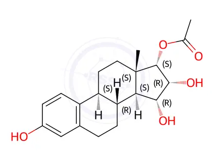 Chemical structure of Estetrol 17-Acetate