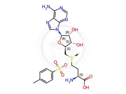 Chemical structure of S-(5'-Adenosyl)-L-methionine p-toluenesulfonate salt