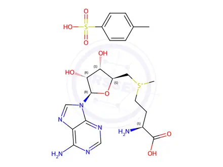 Chemical structure of S-Adenosyl-L-Methionine Tosylate