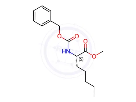 Chemical structure of Methyl (S)-2-(((benzyloxy)carbonyl)amino)heptanoate