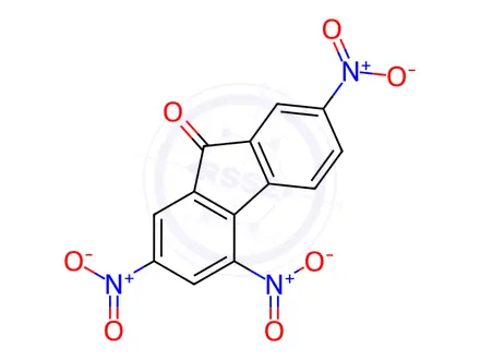Chemical structure of 2,4,7-Trinitro-9-fluorenone