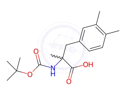 Chemical structure of N-Boc-3,4-dimethyl-a-methyl-DL-phenylalanine