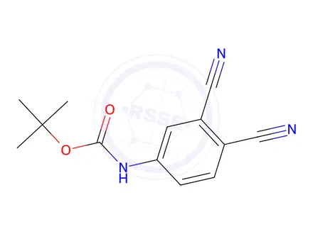 Chemical structure of tert-Butyl (3,4-dicyanophenyl)carbamate