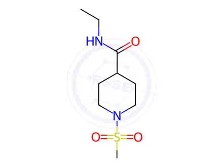 Chemical structure of N-ethyl-1-(methylsulfonyl)piperidine-4-carboxamide