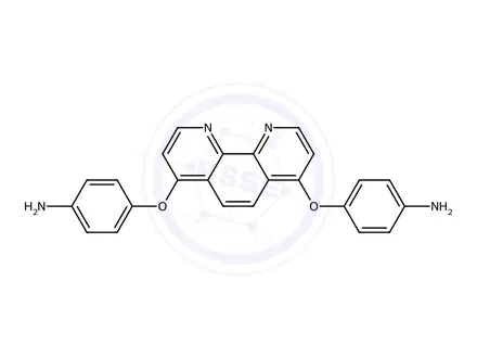 Chemical structure of 4,4'-((1,10-Phenanthroline-4,7-diyl)bis(oxy))dianiline