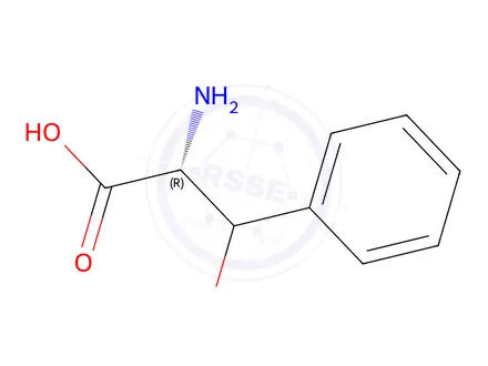 Chemical structure of 2-amino-3-hydroxy-3-phenyl-propanoic acid