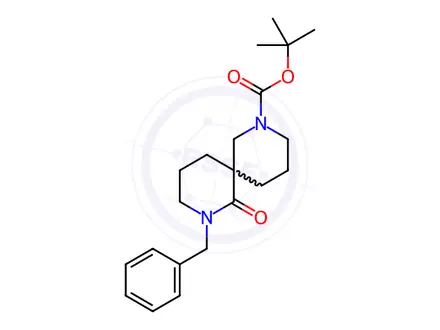 Chemical structure of tert-Butyl 8-benzyl-7-oxo-2,8-diazaspiro[5.5]undecane-2-carboxylate