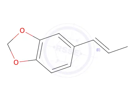 Chemical structure of 5-[(E)-prop-1-enyl]benzo[1,3]dioxole