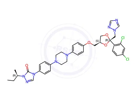 Chemical structure of Itraconazole Impurity 23