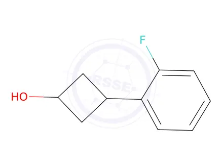 Chemical structure of (1R,3r)-3-(2-fluorophenyl)cyclobutan-1-ol