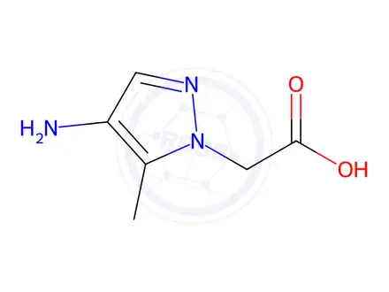 Chemical structure of 2-(4-amino-5-methyl-1H-pyrazol-1-yl)acetic acid
