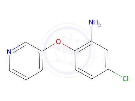Chemical structure of 5-Chloro-2-(pyridin-3-yloxy)aniline