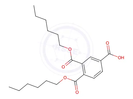 Chemical structure of 1,2,4-Benzenetricarboxylic Acid 1,2-Dihexyl Ester