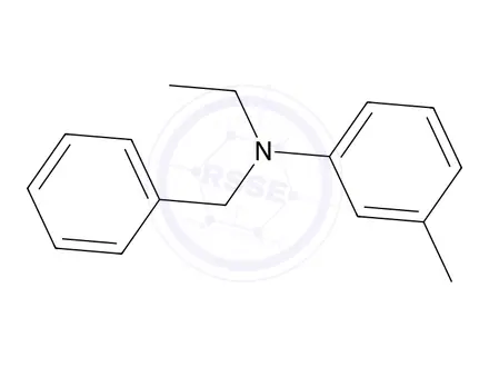 Chemical structure of N-benzyl-N-ethyl-3-methylaniline