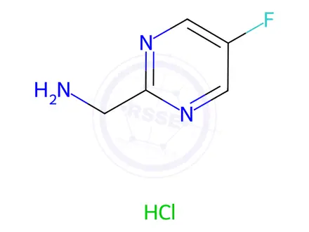 Chemical structure of 2-(Aminomethyl)-5-fluoropyrimidine Hydrochloride