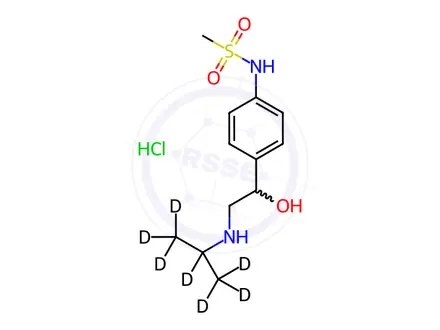 Chemical structure of Sotalol D7 Hydrochloride