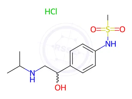 Chemical structure of Sotalol hydrochloride