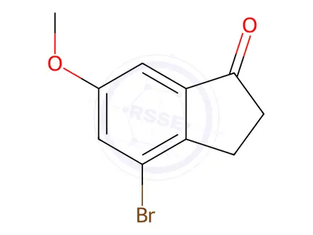 Chemical structure of 4-Bromo-6-methoxy-indan-1-one