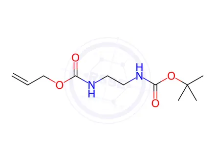 Chemical structure of N-Alloc-N'-Boc-ethylenediamine