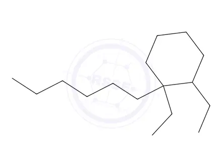 Chemical structure of DIETHYLHEXYLCYCLOHEXANE