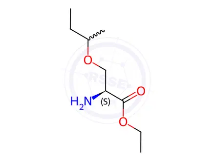 Chemical structure of Ethyl o-(sec-butyl)serinate