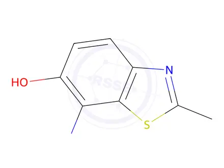 Chemical structure of 6-Benzothiazolol,2-methyl-7-nitroso-(9CI)