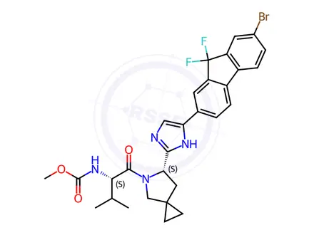 Chemical structure of Ledipasvir Impurity 27
