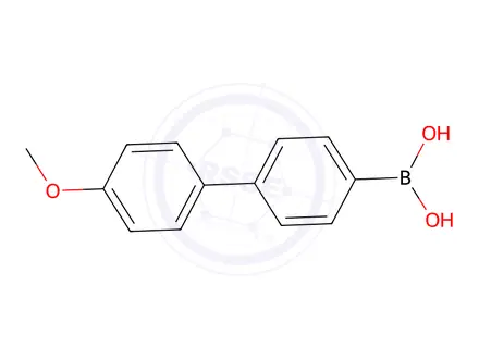 Chemical structure of (4'-Methoxy-[1,1'-biphenyl]-4-yl)boronic acid