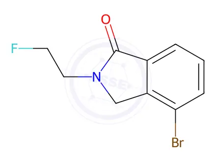 Chemical structure of 4-Bromo-2-(2-fluoroethyl)isoindolin-1-one