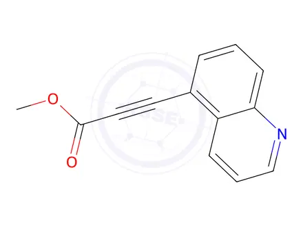 Chemical structure of methyl 3-(quinolin-5-yl)prop-2-ynoate