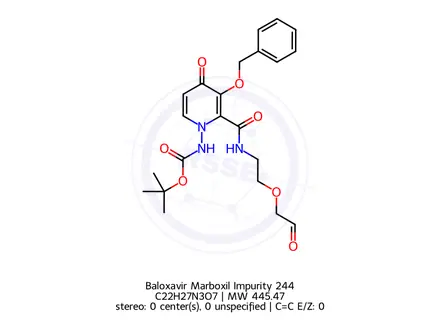 Chemical structure of Baloxavir Marboxil Impurity 244