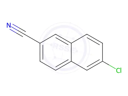 Chemical structure of 6-chloronaphthalene-2-carbonitrile