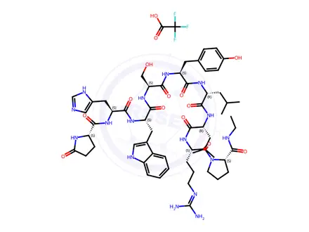 Chemical structure of Leuprorelin (Leuprolide) EP Impurity H