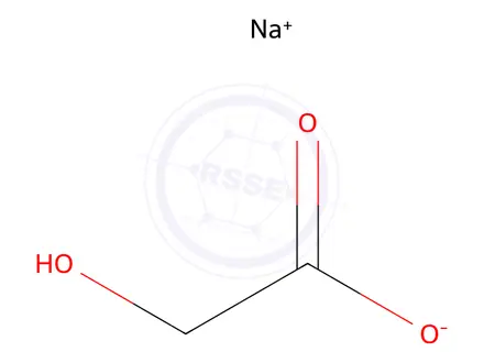 Chemical structure of Glycolic Acid Sodium