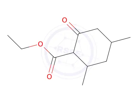 Chemical structure of Ethyl 2,4-dimethyl-6-oxocyclohexane-1-carboxylate