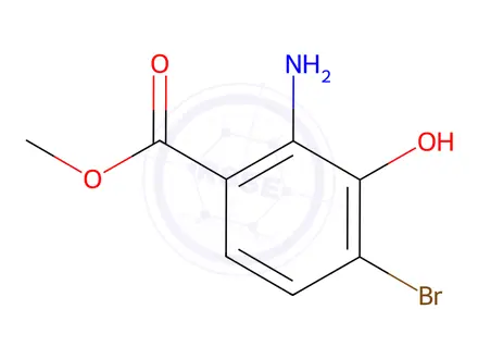Chemical structure of Methyl 2-amino-4-bromo-3-hydroxybenzoate