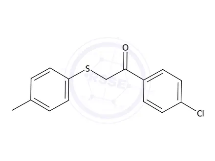 Chemical structure of 1-(4-Chlorophenyl)-2-(p-tolylthio)ethan-1-one