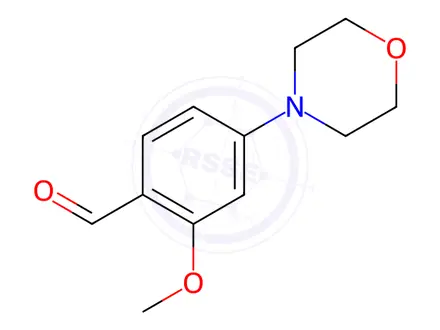 Chemical structure of 2-methoxy-4-morpholinobenzaldehyde