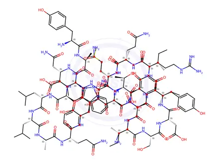 Chemical structure of Gastric Inhibitory Polypeptide (1-30), porcine