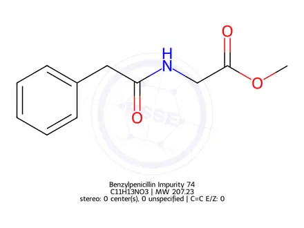 Chemical structure of Benzylpenicillin Impurity 74