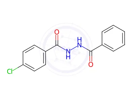 Chemical structure of N'-benzoyl-4-chlorobenzohydrazide