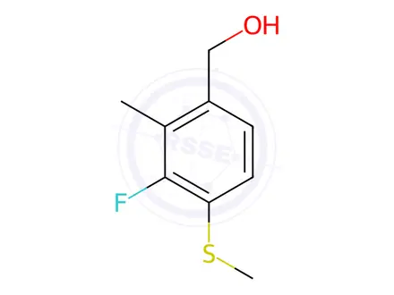 Chemical structure of (3-Fluoro-2-methyl-4-(methylthio)phenyl)methanol