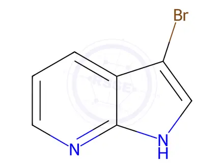 Chemical structure of 3-Bromo-7-azaindole