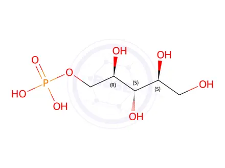 Chemical structure of ribitol-5-phosphate