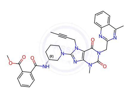 Chemical structure of Linagliptin Impurity 244